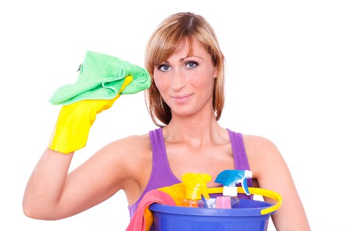 Professional cleaners in Richmond working in a modern home